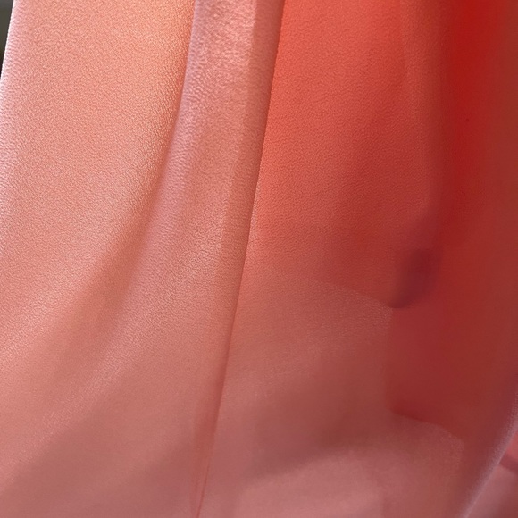 Womens Peach Dress Hi Low Sz Medium A.gain - Picture 6 of 8